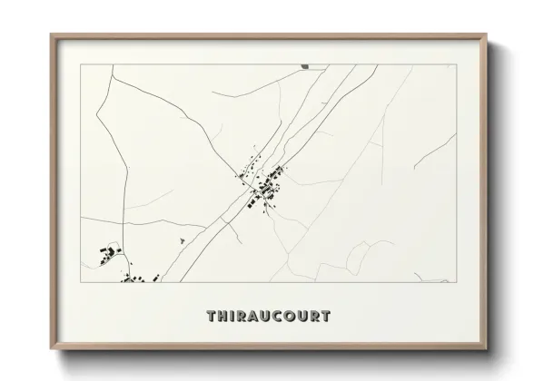 Une affiche de carte sur Thiraucourt