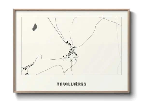 Une affiche de carte sur Thuillières