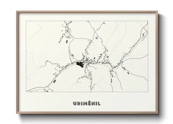 Une affiche de carte sur Uriménil