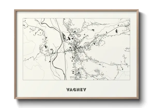 Une affiche de carte sur Vagney