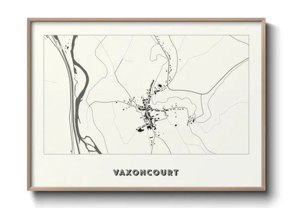 Une affiche de carte sur Vaxoncourt
