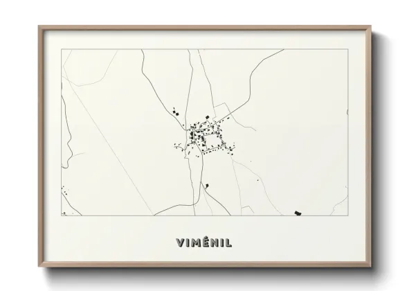 Une affiche de carte sur Viménil