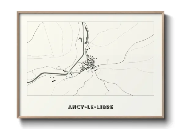 Une affiche de carte sur Ancy-le-Libre