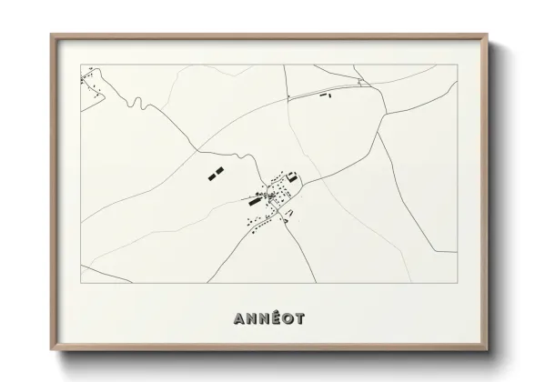 Une affiche de carte sur Annéot