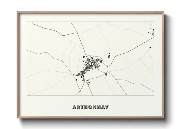 Une affiche de carte sur Arthonnay