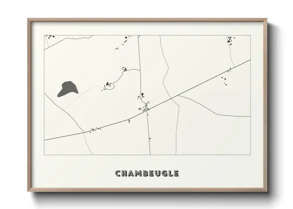 Une affiche de carte sur Chambeugle