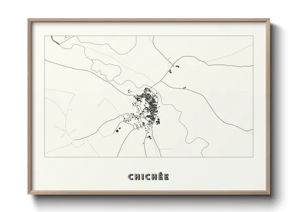 Une affiche de carte sur Chichée