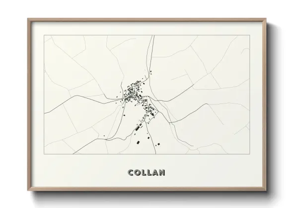 Une affiche de carte sur Collan