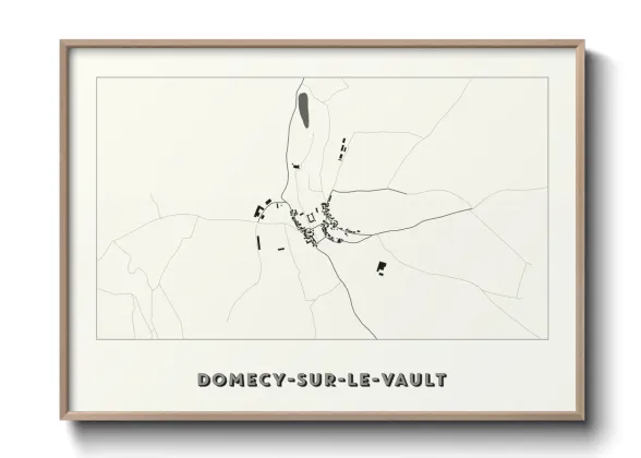 Une affiche de carte sur Domecy-sur-le-Vault