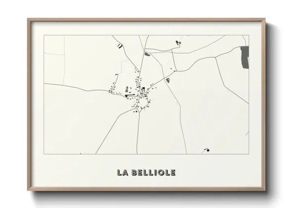Une affiche de carte sur La Belliole