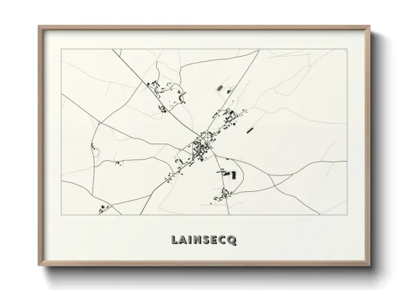Une affiche de carte sur Lainsecq