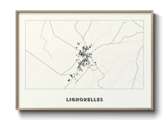 Une affiche de carte sur Lignorelles