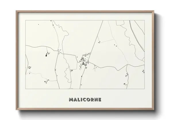 Une affiche de carte sur Malicorne