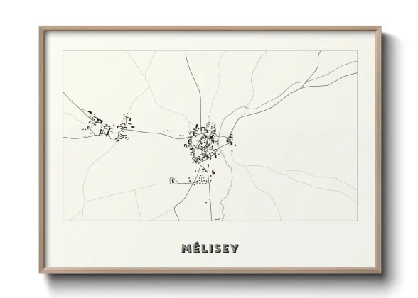 Une affiche de carte sur Mélisey