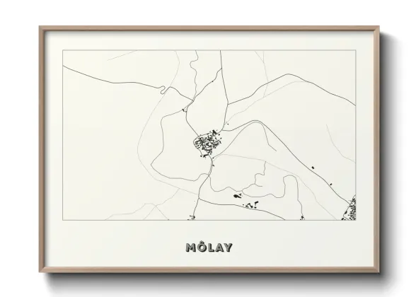 Une affiche de carte sur Môlay