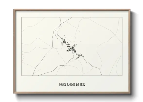 Une affiche de carte sur Molosmes