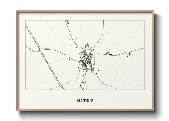 Une affiche de carte sur Nitry