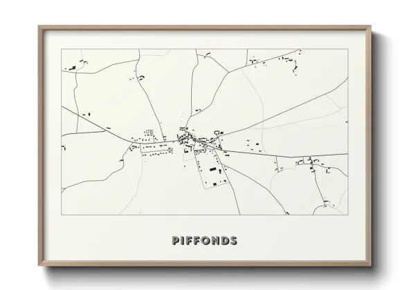 Une affiche de carte sur Piffonds