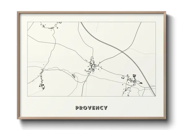 Une affiche de carte sur Provency