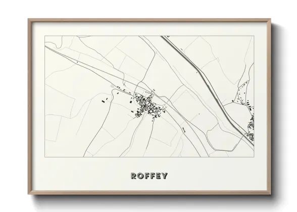 Une affiche de carte sur Roffey