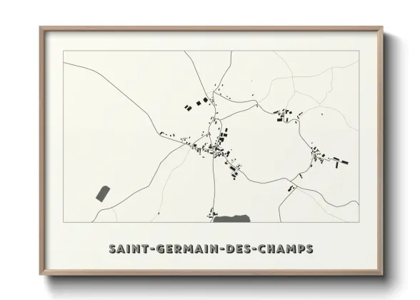 Une affiche de carte sur Saint-Germain-des-Champs