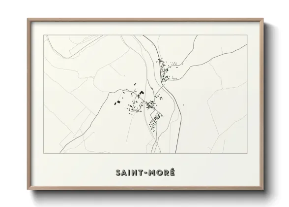 Une affiche de carte sur Saint-Moré