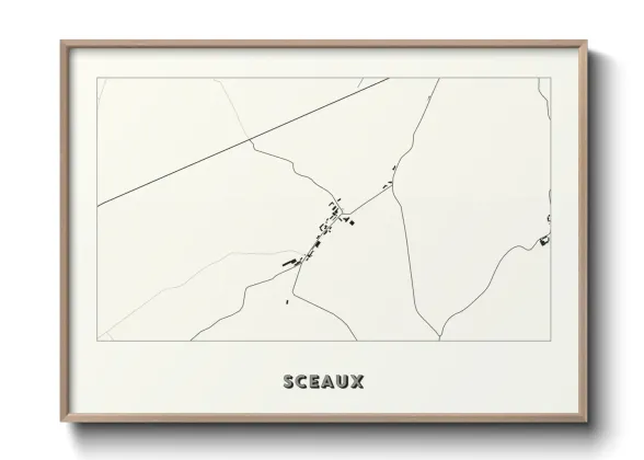 Une affiche de carte sur Sceaux