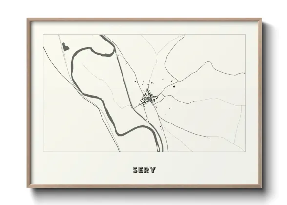 Une affiche de carte sur Sery