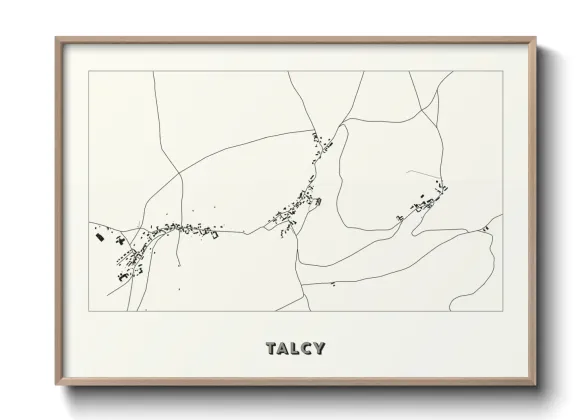 Une affiche de carte sur Talcy