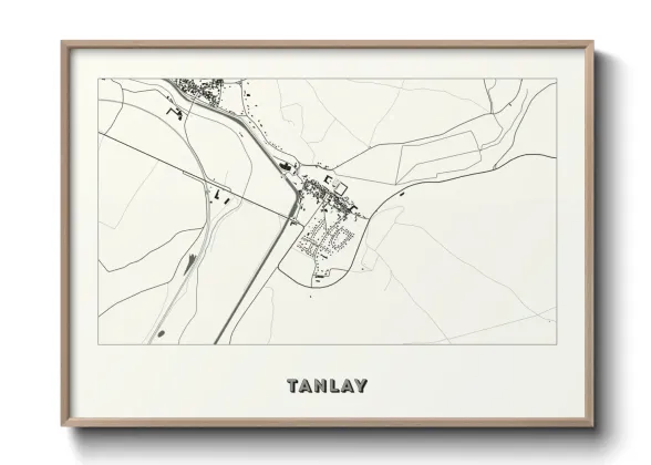 Une affiche de carte sur Tanlay