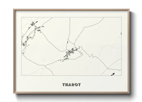 Une affiche de carte sur Tharot
