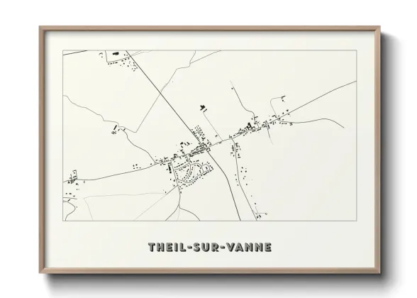 Une affiche de carte sur Theil-sur-Vanne