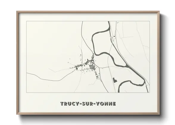 Une affiche de carte sur Trucy-sur-Yonne