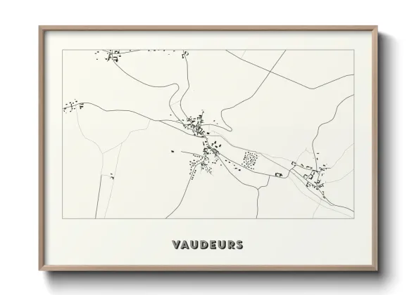 Une affiche de carte sur Vaudeurs