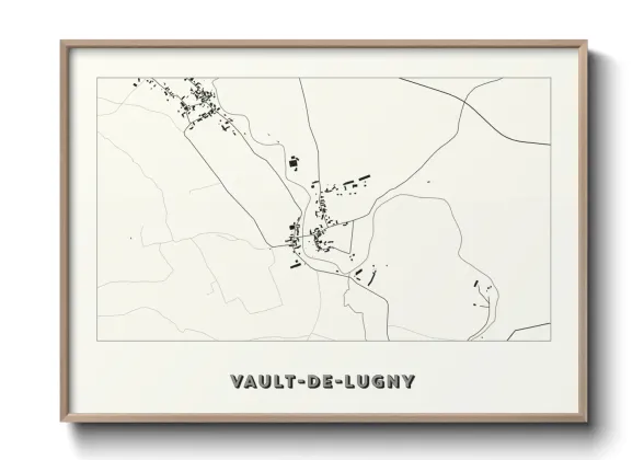 Une affiche de carte sur Vault-de-Lugny