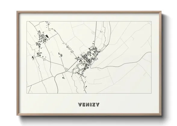 Une affiche de carte sur Venizy