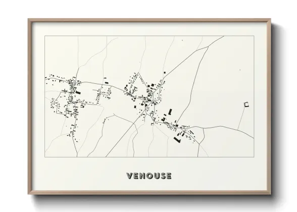 Une affiche de carte sur Venouse