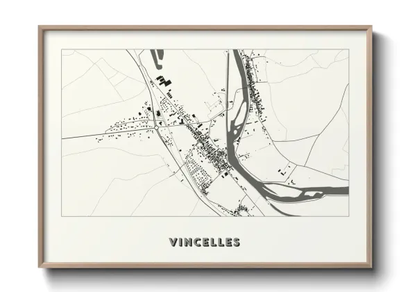 Une affiche de carte sur Vincelles