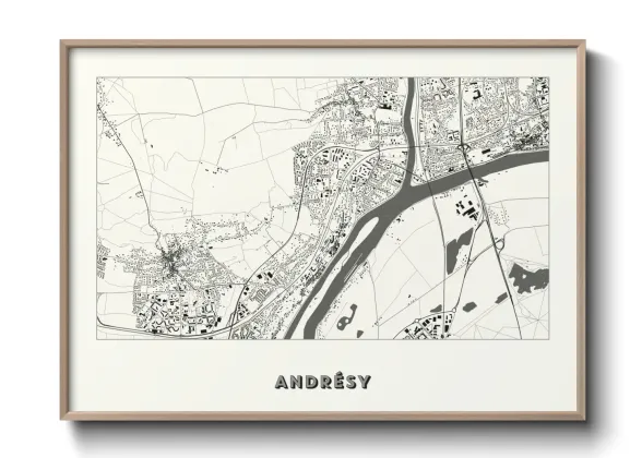 Une affiche de carte sur Andrésy