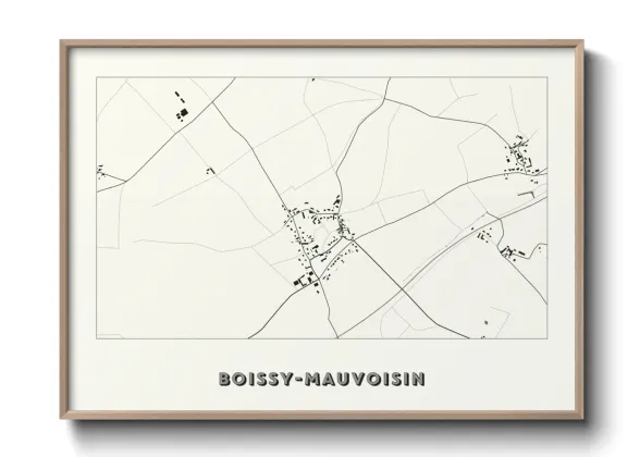 Une affiche de carte sur Boissy-Mauvoisin