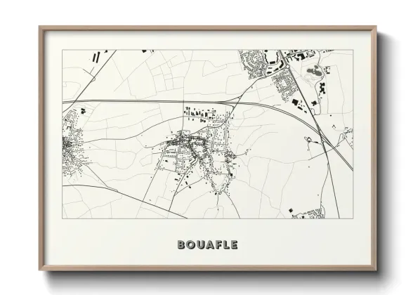 Une affiche de carte sur Bouafle