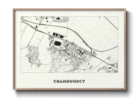 Une affiche de carte sur Chambourcy