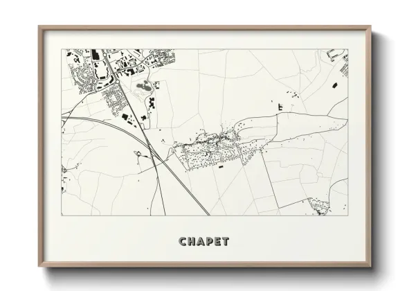 Une affiche de carte sur Chapet