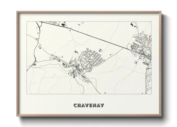 Une affiche de carte sur Chavenay