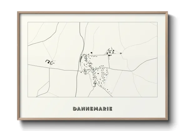 Une affiche de carte sur Dannemarie
