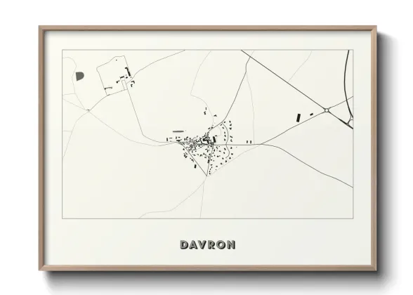 Une affiche de carte sur Davron