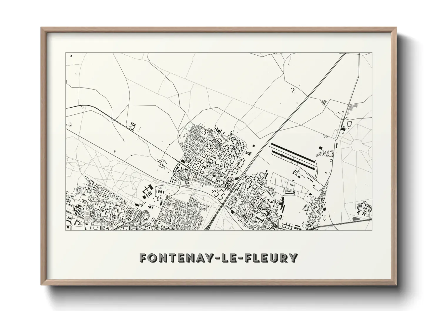 Un poster carteFontenay-le-Fleury