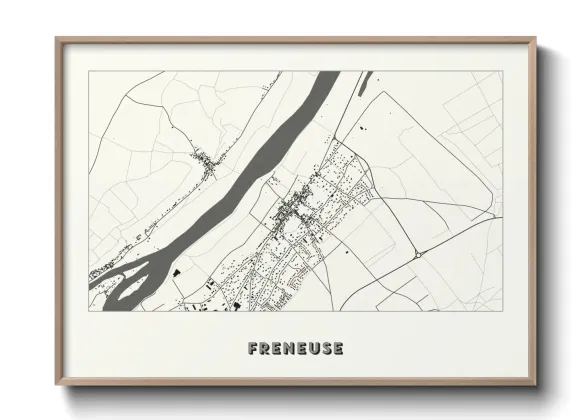 Une affiche de carte sur Freneuse