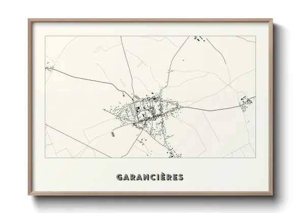 Une affiche de carte sur Garancières