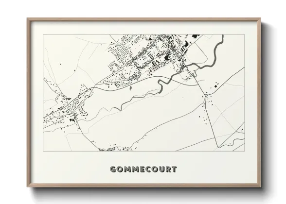 Une affiche de carte sur Gommecourt